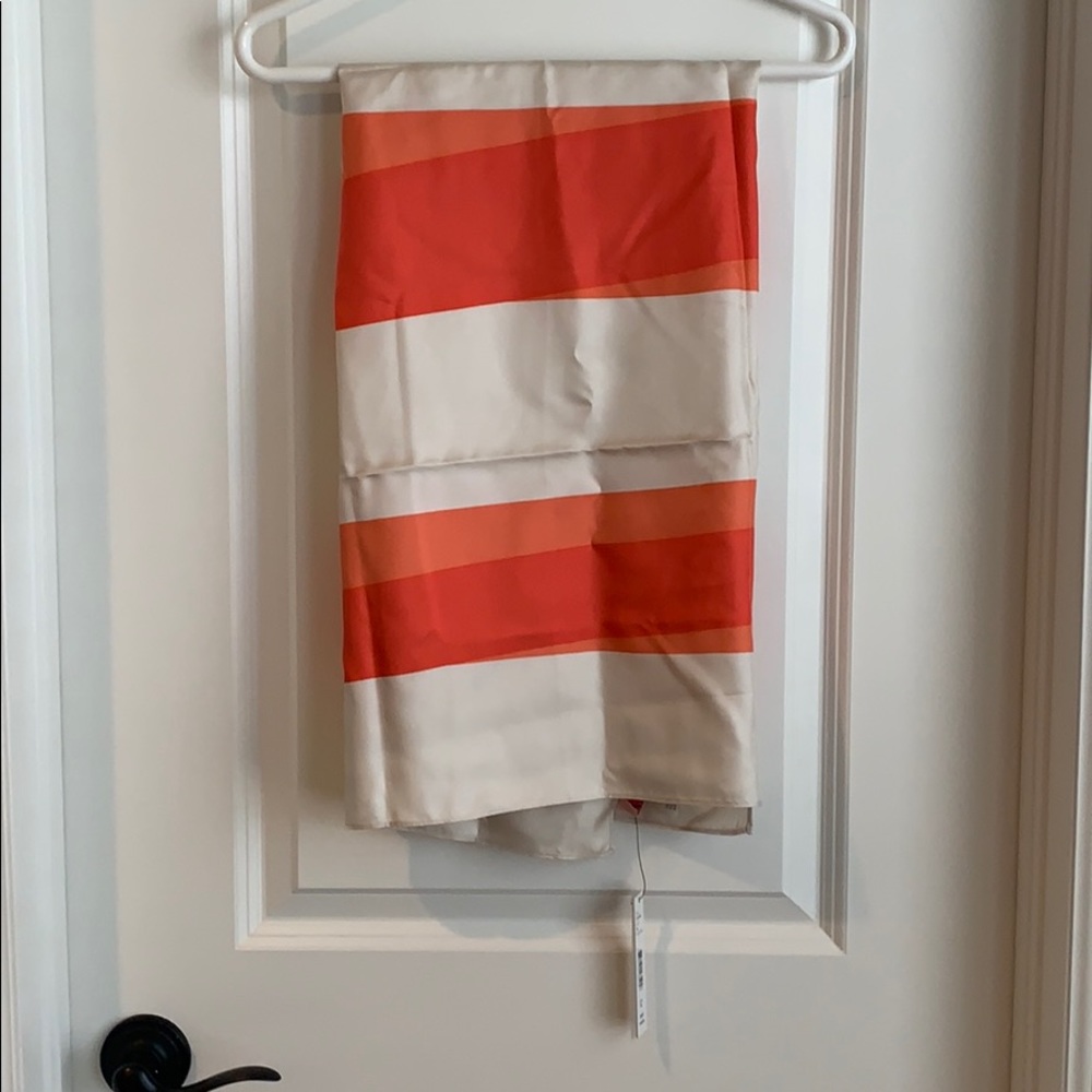 Alice + Olivia Striped Silk Scarf/Wrap